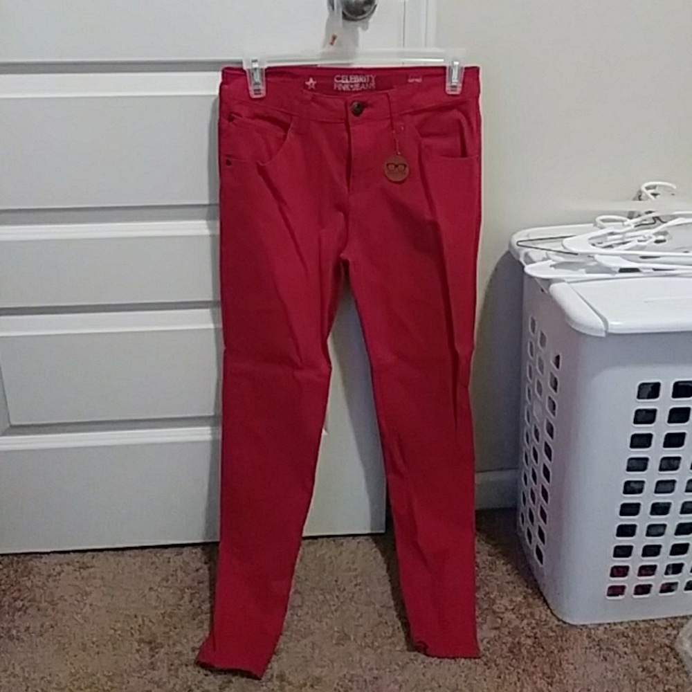 Red jeans